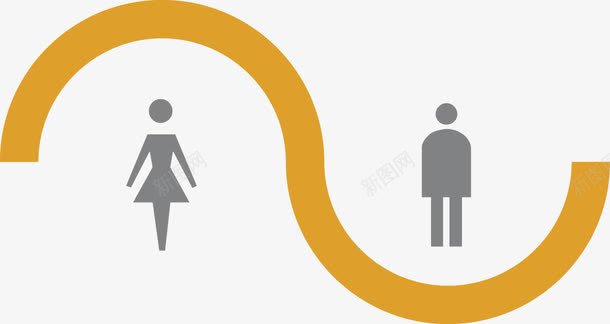 PPT男女性别比例图标png_新图网 https://ixintu.com PPT设计 比例图表 男女性别