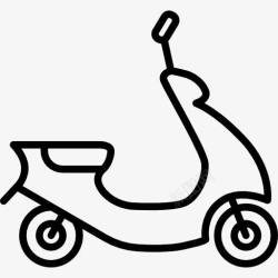 汽车踏板滑板车图标高清图片