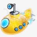 潜艇摄像头png免抠素材_新图网 https://ixintu.com 卡通 蓝色 黄色
