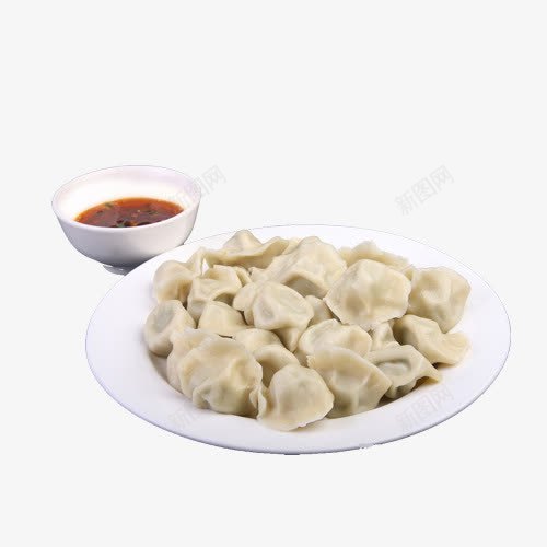 一碟饺子与醋png免抠素材_新图网 https://ixintu.com 手工 美味 营养 调料 醋 食物 饺子