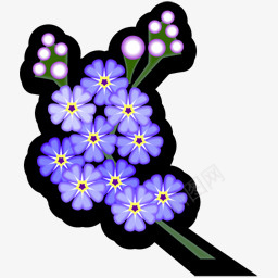 紫色勿忘我png免抠素材_新图网 https://ixintu.com 紫色 花朵 鲜花
