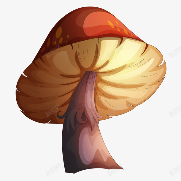 一款逼真的蘑菇png免抠素材_新图网 https://ixintu.com 手绘蘑菇 手绘蘑菇免费png下载 手绘逼真蘑菇矢量图 逼真蘑菇