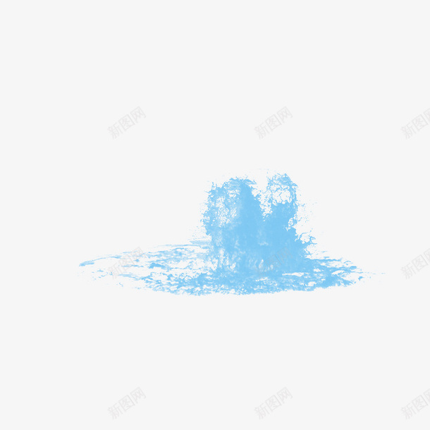 蓝色的水元素454psd免抠素材_新图网 https://ixintu.com 免扣 水元素 蓝色 高清