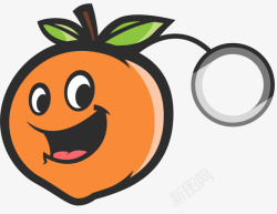 微笑橘子橘子微笑钥匙链高清图片