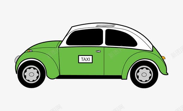 绿色出租车png免抠素材_新图网 https://ixintu.com png图片素材 交通工具 免费png素材 小汽车 汽车轮廓素材