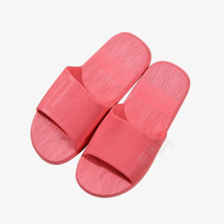 一双粉红色拖鞋素材
