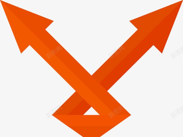 动感箭头图标png_新图网 https://ixintu.com 方向 标识 橙色 箭头