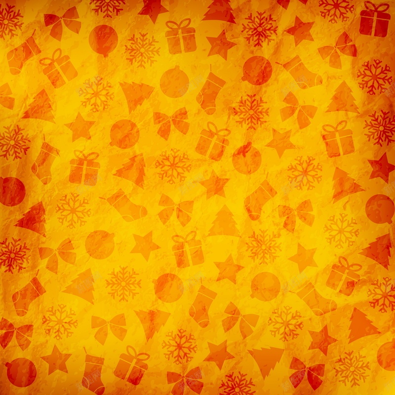 圣诞元素底纹矢量图ai设计背景_新图网 https://ixintu.com 圣诞节 底纹 橙色 纹理 质感 黄色 矢量图