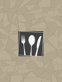 高端极简创意三维立体方块美食菜单背景矢量图海报