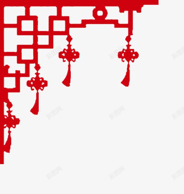 红色的喜庆边框png免抠素材_新图网 https://ixintu.com 喜庆 红色 边框