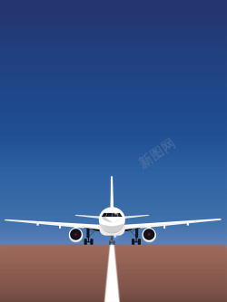 飞机起航矢量飞机起航航空旅游背景高清图片