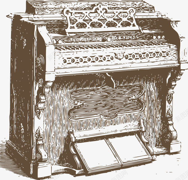 原始的管风琴png免抠素材_新图网 https://ixintu.com 卡通管风琴 原始 手绘管风琴 矢量乐器 管风琴 风琴