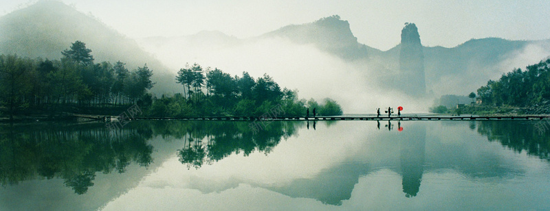 山水中国风背景psd设计背景_新图网 https://ixintu.com 中国风 大气 山 山水 忆江南 桥 水 江南 海报banner 茶道 风景