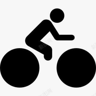 残奥会自行车骑车人图标图标