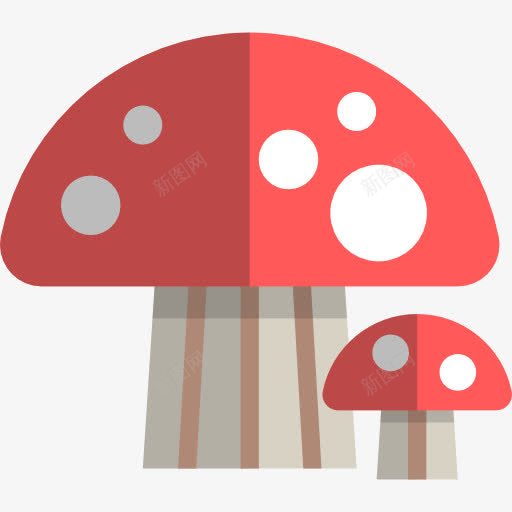 蘑菇图标png_新图网 https://ixintu.com Muscaria 自然 菌类 蘑菇 食品 食品和餐厅