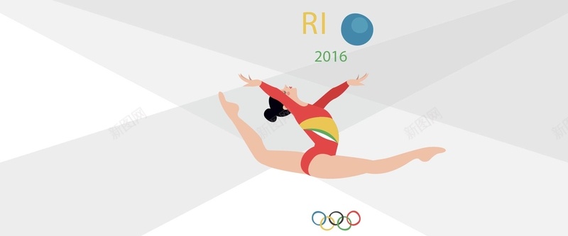里约奥运背景矢量图背景