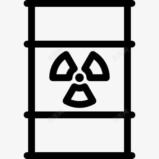 放射性废物图标png_新图网 https://ixintu.com 危险 技术 核辐射 桶