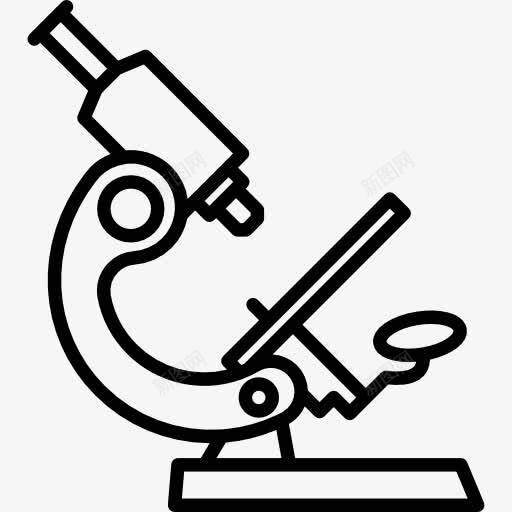 显微镜图标png_新图网 https://ixintu.com 实验室 实验室插画 工具 科学 透镜