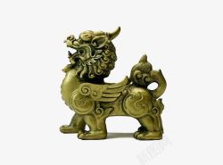 创意麒麟中国风青铜狮高清图片