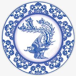 中国风陶瓷免扣素材瓷盘高清图片