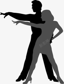欢乐的跳吧舞蹈跳舞的男女高清图片