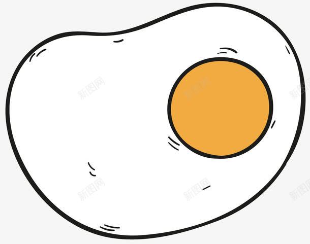 一个煎鸡蛋png免抠素材_新图网 https://ixintu.com 吃的 早餐 煎鸡蛋 食品 食物