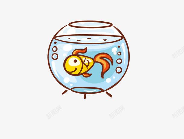 鱼缸中的小金鱼png免抠素材_新图网 https://ixintu.com 小金鱼 鱼 鱼缸