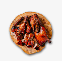 蛋白仿荤素肉烧鸭肉美食高清图片