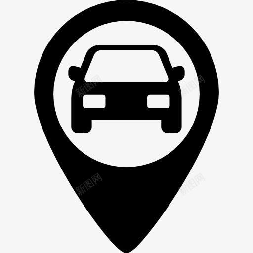 汽车占位符图标png_新图网 https://ixintu.com GPS 地图定位 地图的占位符 汽车 运输 销