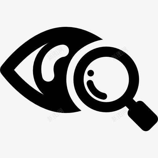 眼睛扫描医学符号图标png_新图网 https://ixintu.com 医疗 医疗图标 扫描仪 放大镜 眼 眼睛图标 符号 观察 视力