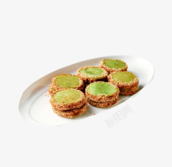 茶香饼产品实物美味绿茶饼高清图片