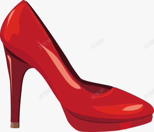 一只红色高跟鞋矢量图eps免抠素材_新图网 https://ixintu.com 一只高跟鞋 红色 红色高跟鞋 高跟鞋 高跟鞋PNG 矢量图