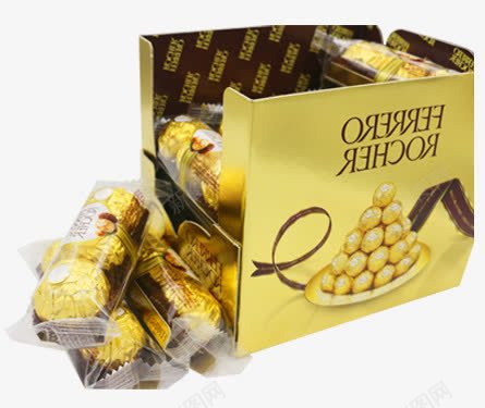巧克力png免抠素材_新图网 https://ixintu.com 产品实物 巧克力 费列罗 黄色