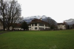 瑞士小镇因特拉肯二素材