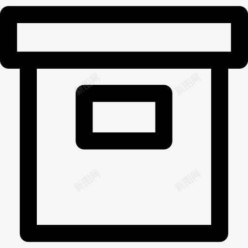 箱图标png_新图网 https://ixintu.com 存储 存储箱 家具和家居 归档 数据存储 文件存储 盒