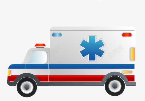 卡通医疗设备png免抠素材_新图网 https://ixintu.com 医疗设备 卡通手绘 救护车
