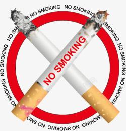 禁止投放标贴禁止吸烟标志高清图片