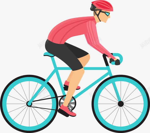 自行车爱好者png免抠素材_新图网 https://ixintu.com 单车 卡通 爱好者 脚踏车 自行车 运动员 骑行者 骑车