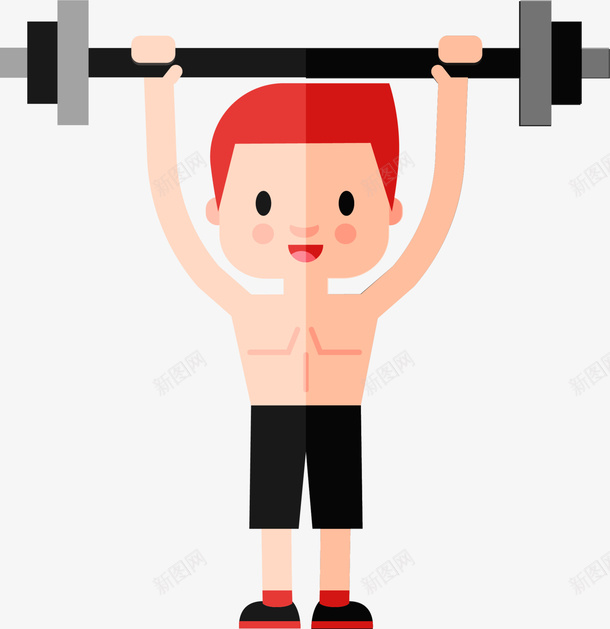 举杠铃的强壮男孩png免抠素材_新图网 https://ixintu.com 举杠铃 举起重物 举重 健身 强壮男孩 强壮肌肉男 肌肉男 锻炼