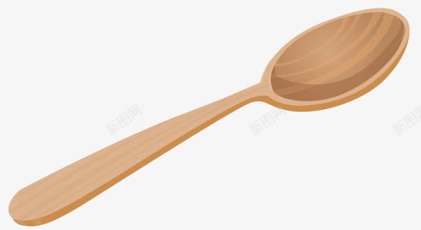 木制勺子png免抠素材_新图网 https://ixintu.com 勺子 吃饭 手绘 木制