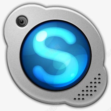 基地相机标志皮SkypeSkype的图标图标