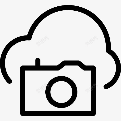 云相机图标png_新图网 https://ixintu.com camera cloud 云 相机