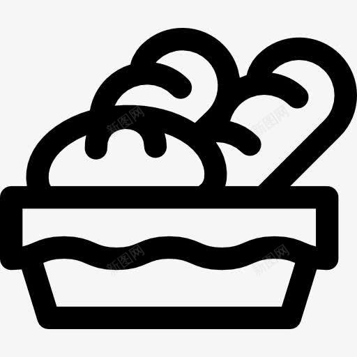 面包篮图标png_新图网 https://ixintu.com baker 面包 食品 饭 麦片