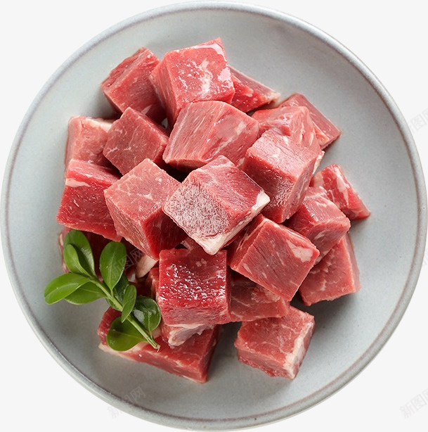 新鲜食材切块的肉png免抠素材_新图网 https://ixintu.com 切块的肉 新鲜 肉丁 食材