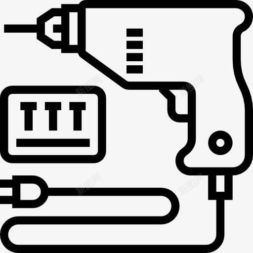 钻机图标png_新图网 https://ixintu.com 卡通钻头 器皿 工具 建筑工具 施工 维修 设备 钻 钻头