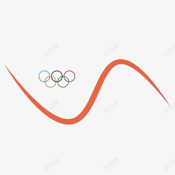 奥运彩带logo飘带矢量图图标ai_新图网 https://ixintu.com logo 奥运彩带 飘带 矢量图