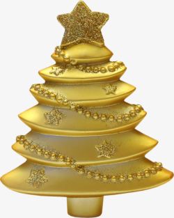 金色圣诞树素材