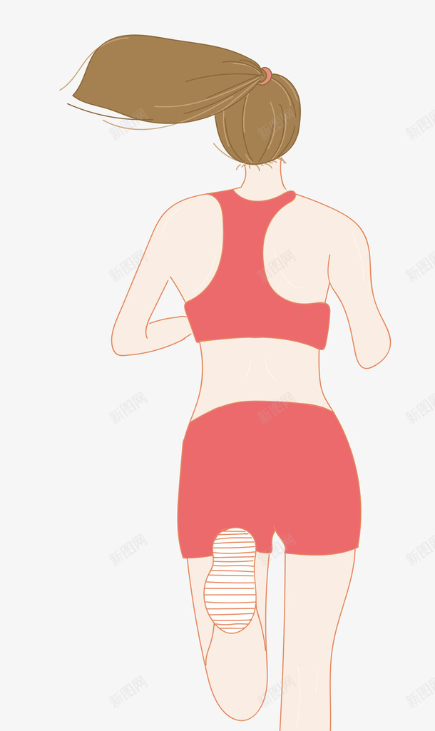 跑步女孩运动健身psd免抠素材_新图网 https://ixintu.com 健身 全民健身日 女孩 跑步 跑步女孩运动健身 运动