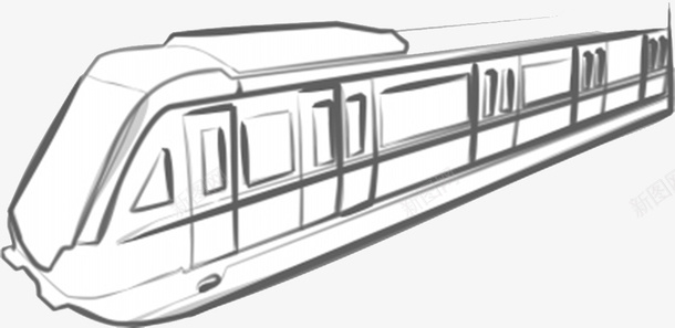 地铁车厢手绘图标图标