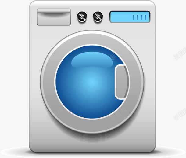 手绘洗衣机png免抠素材_新图网 https://ixintu.com 家用电器 手绘 洗衣机